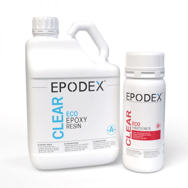 Rasina epoxidica Epodex transparent de turnare ECO B grosime 0,1-1 cm