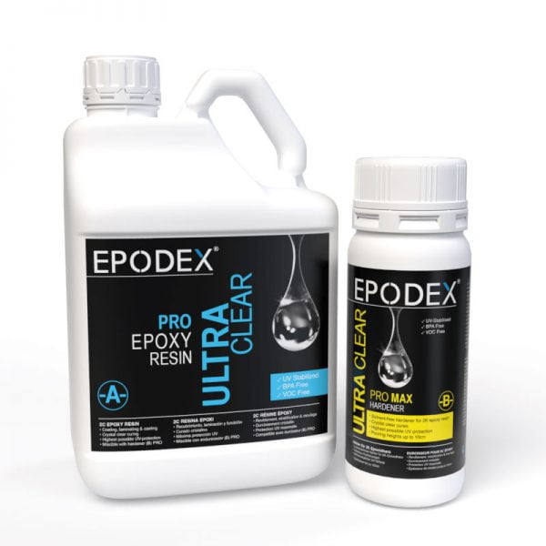 Rasina epoxidica Epodex Ultra transparenta PRO MAX grosime 0,1-10cm